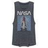 Junior_s NASA Logo Shuttle Rocket Ship Poster Style Festival Muscle Tee