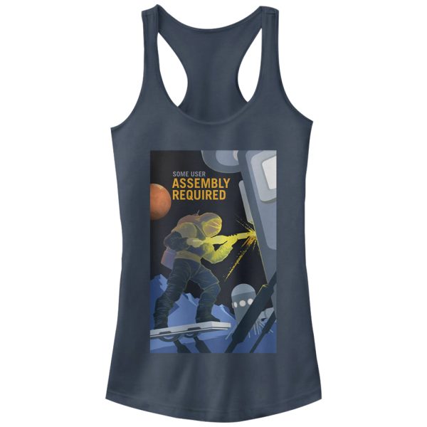 Junior_s NASA Mars Assembly Required Racerback Tank Top