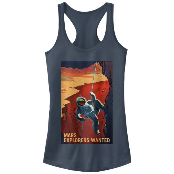 Junior_s NASA Mars Explorers Wanted Racerback Tank Top