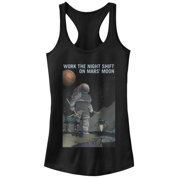 Junior_s NASA Mars Night Shift Racerback Tank Top