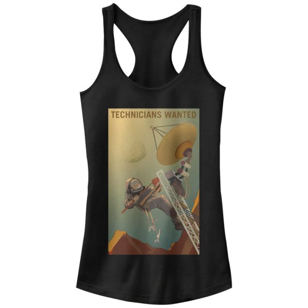 Junior_s NASA Mars Technichians Wanted Racerback Tank Top