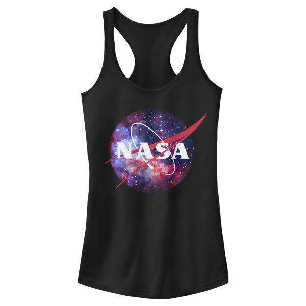 Junior_s NASA Mix Galaxy Style Logo Racerback Tank Top