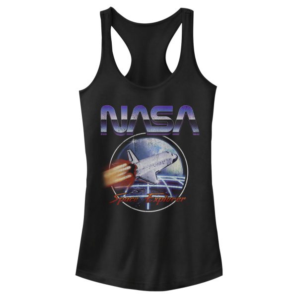 Junior_s NASA Retro Space Explorer Racerback Tank Top