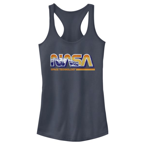 Junior_s NASA Space Technology Logo Racerback Tank Top