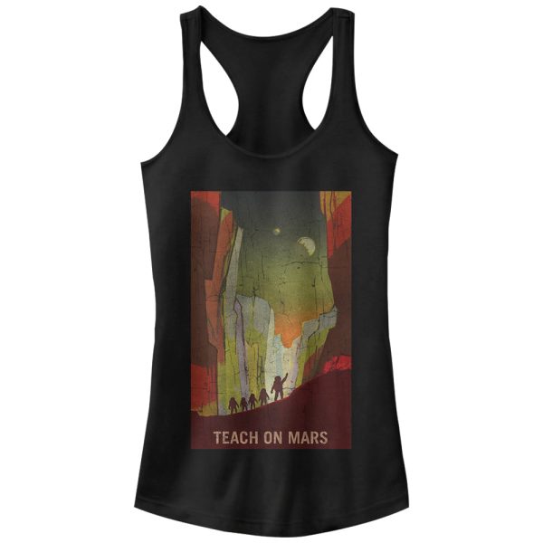 Junior_s NASA Teach on Mars Racerback Tank Top