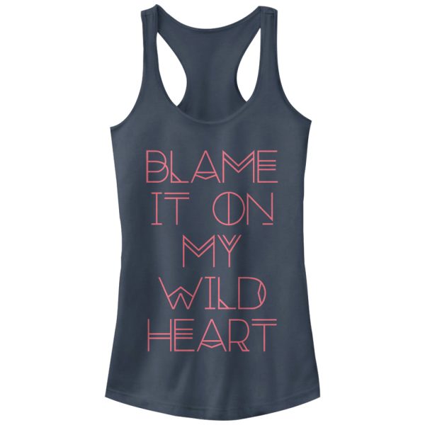 Junior_s Peaceful Warrior Blame it on Wild Heart Racerback Tank Top