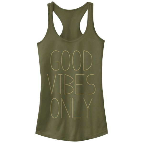 Junior_s Peaceful Warrior Feel Good Vibes Only Racerback Tank Top