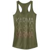 Junior_s Peaceful Warrior Karma Racerback Tank Top