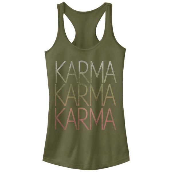 Junior_s Peaceful Warrior Karma Racerback Tank Top