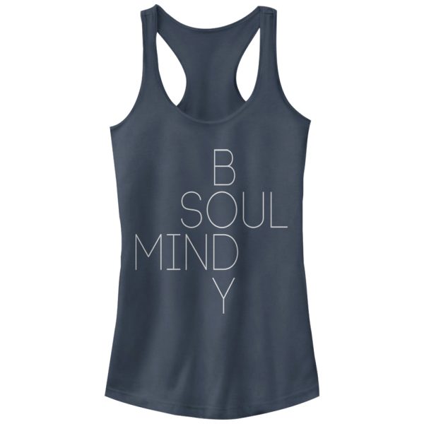 Junior_s Peaceful Warrior Mind Body Soul Racerback Tank Top