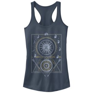Junior_s Peaceful Warrior Moon Phases Racerback Tank Top