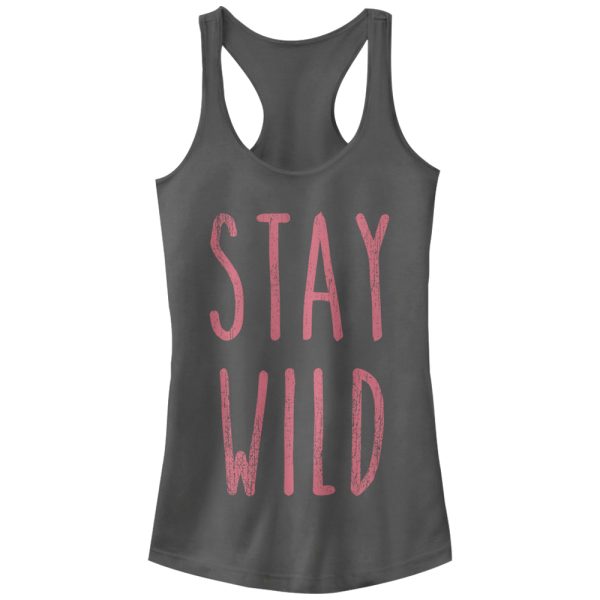 Junior_s Peaceful Warrior Stay Wild Racerback Tank Top