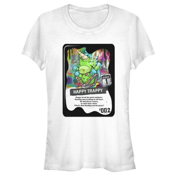 Junior_s R.I.P. Rainbows in Pieces Happy Trappy Unicorn Card T-Shirt