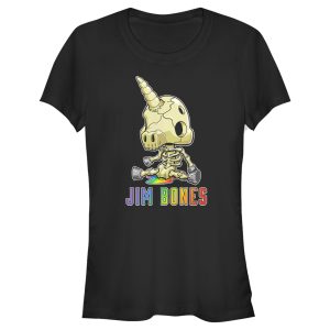 Junior_s R.I.P. Rainbows in Pieces Jim Bones Unicorn T-Shirt
