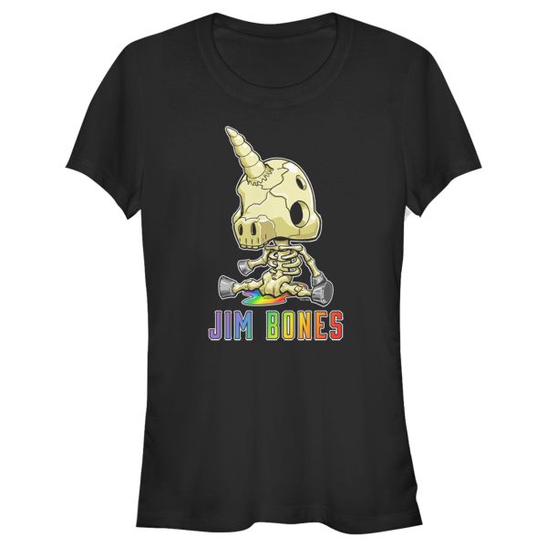 Junior_s R.I.P. Rainbows in Pieces Jim Bones Unicorn T-Shirt