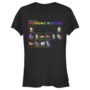 Junior_s R.I.P. Rainbows in Pieces Periodic Table of Unicorns T-Shirt