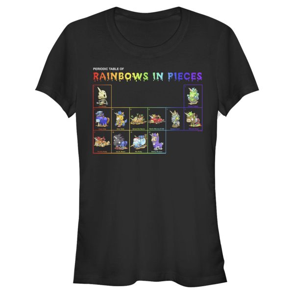 Junior_s R.I.P. Rainbows in Pieces Periodic Table of Unicorns T-Shirt