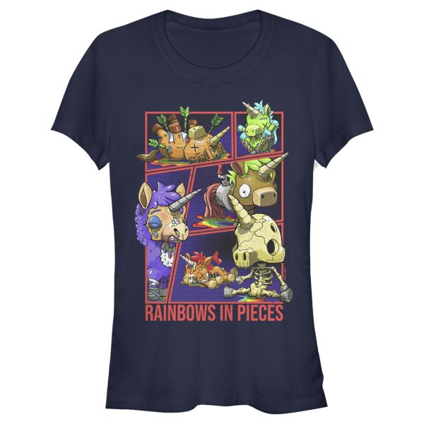 Junior_s R.I.P. Rainbows in Pieces Unicorn Panels T-Shirt