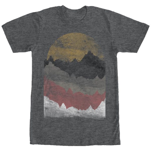 Lost Gods Men_s Desert Landscape T-Shirt Charcoal Heather