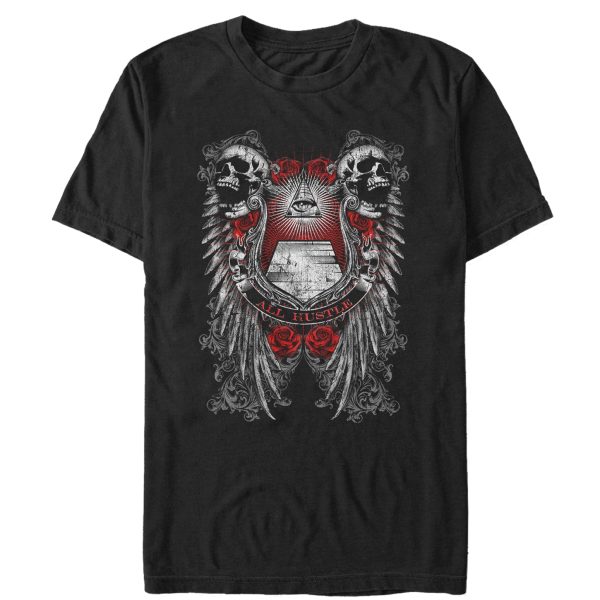 Men_s Aztlan All Hustle Skull T-Shirt