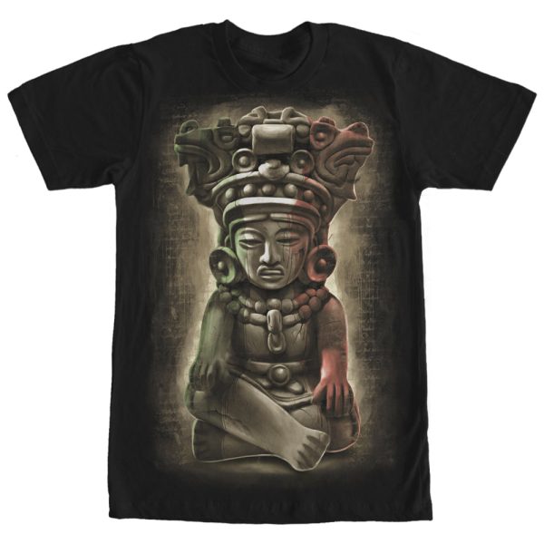 Men_s Aztlan Aztec Sculpture T-Shirt