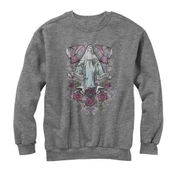 Men_s Aztlan Blessed Divinity Virgin Mary Sweatshirt