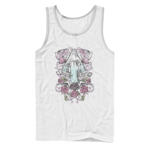 Men_s Aztlan Blessed Divinity Virgin Mary Tank Top