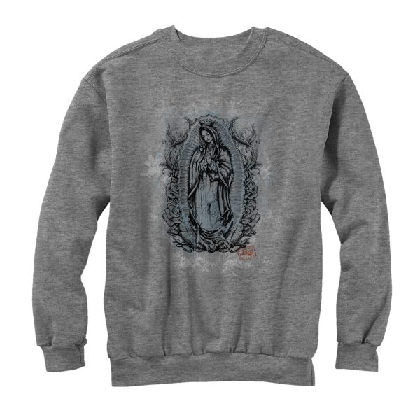 Men_s Aztlan Blue Virgin Mary Sweatshirt