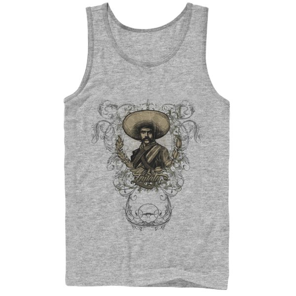 Men_s Aztlan Emiliano Zapata Newspaper Tank Top