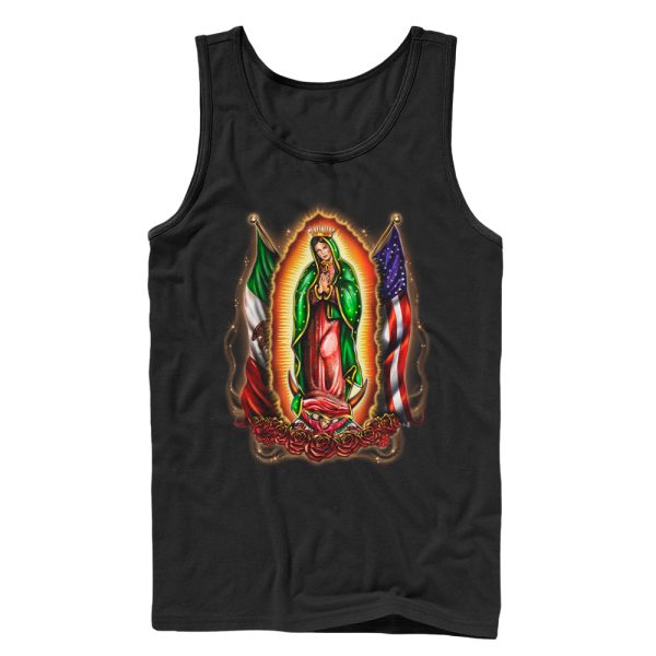 Men_s Aztlan Our Lady of Guadalupe Tank Top