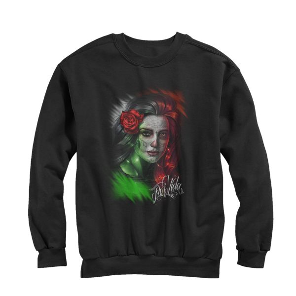 Men_s Aztlan Sugar Skull Por Vida Sweatshirt