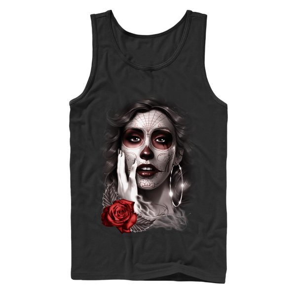 Men_s Aztlan Sugar Skull Tears Tank Top