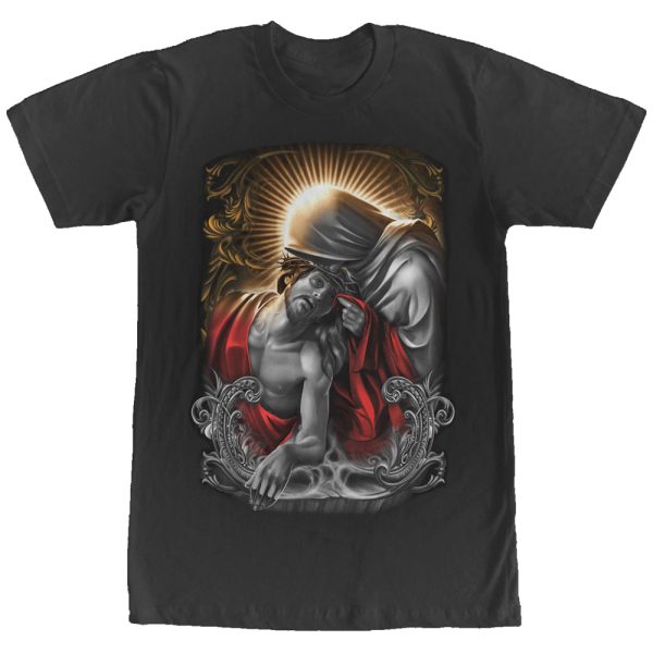 Men_s Aztlan Virgin Mary Blessing T-Shirt