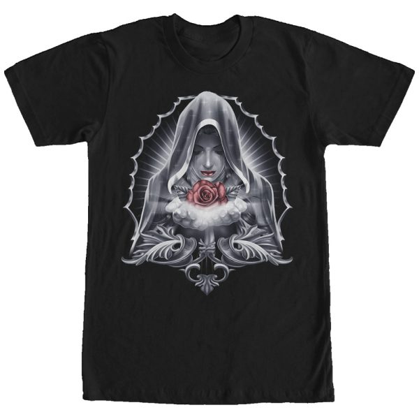 Men_s Aztlan Virgin Mary Rose T-Shirt