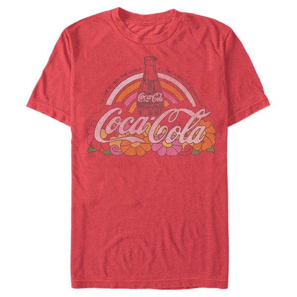 Men_s Coca Cola Unity Rainbow Logo T-Shirt