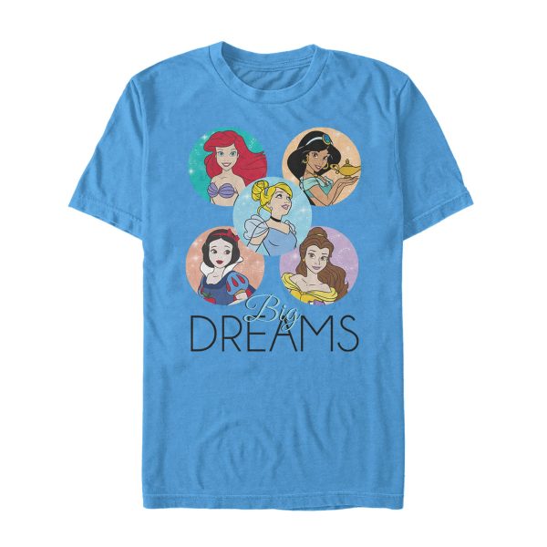 Men_s Disney Princesses Big Dreams Character Circles T-Shirt