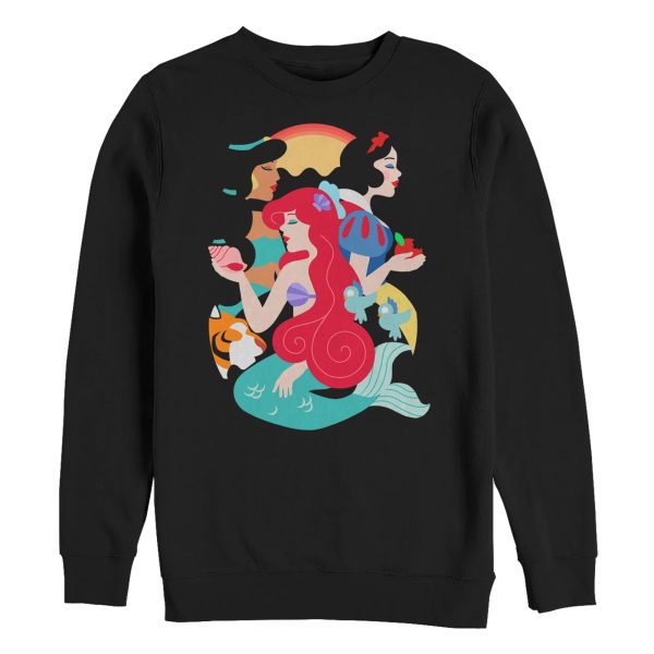 Men_s Disney Princesses Cartoon Profile Sweatshirt