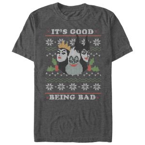 Men_s Disney Princesses Christmas Being Bad T-Shirt