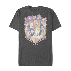 Men_s Disney Princesses Collage Emblem T-Shirt