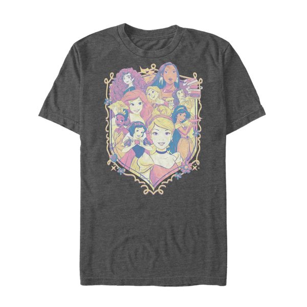 Men_s Disney Princesses Collage Emblem T-Shirt