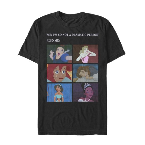 Men_s Disney Princesses Dramatic Person Squares T-Shirt