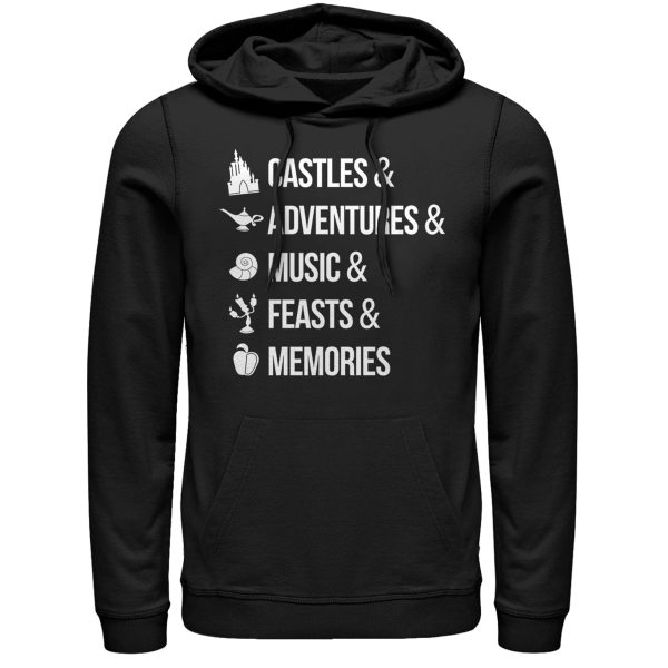 Men_s Disney Princesses Magic Keywords Pull Over Hoodie