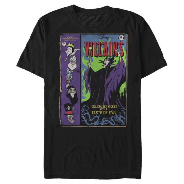 Men_s Disney Princesses Vintage Villain Comics T-Shirt