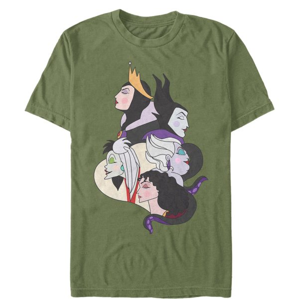 Men_s Disney Princesses Wicked Witch Profiles T-Shirt