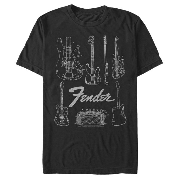 Men_s Fender Guitar Chart T-Shirt