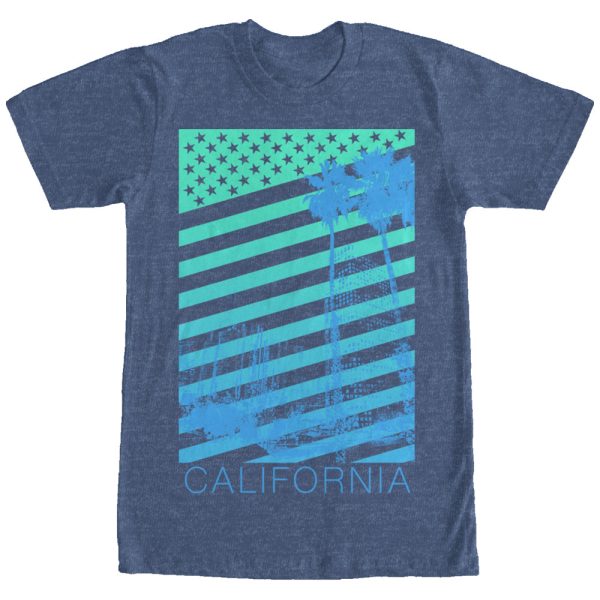 Men_s Lost Gods American Flag California Palm Trees T-Shirt