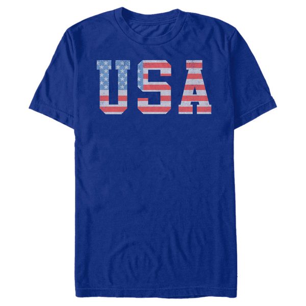 Men_s Lost Gods American Flag Letters USA T-Shirt