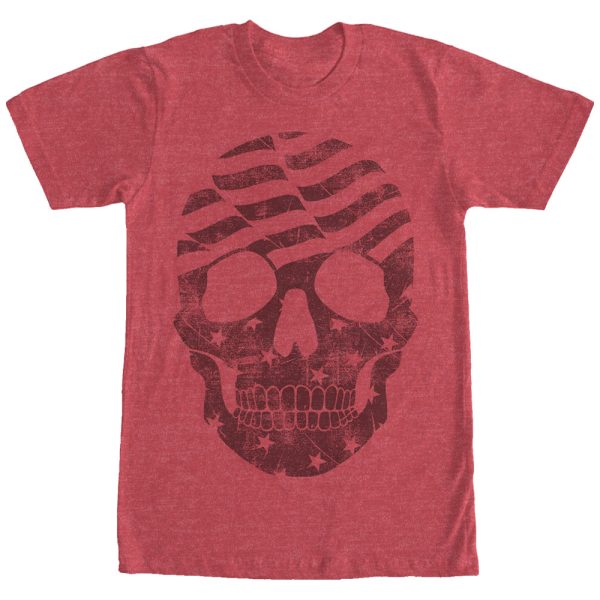 Men_s Lost Gods American Flag Skull T-Shirt