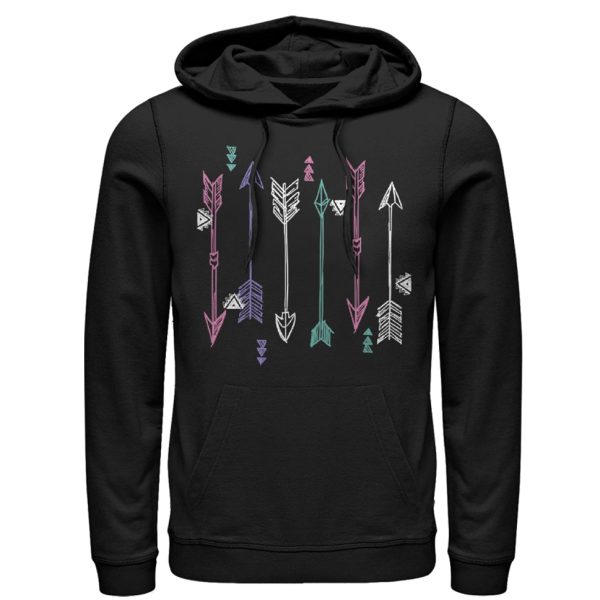 Men_s Lost Gods Arrow Sketch Print Pull Over Hoodie