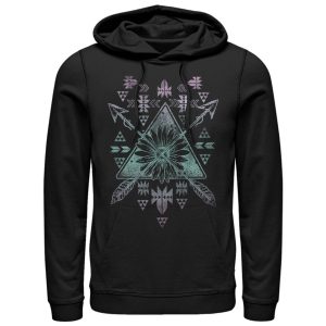 Men_s Lost Gods Arrow Tribal Print Pull Over Hoodie